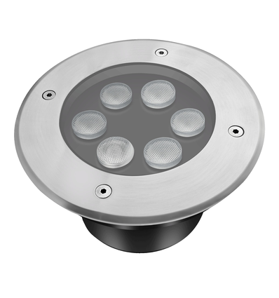Spot encastrable LEDlife - 6W, rond, acier inoxydable, 24V AC/DC