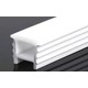Profilé silicone 18x13 à encastrer - Par mètre, perçage 14x14mm, compatible ruban LED 8-10mm