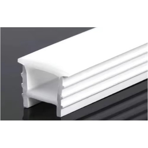 Profilé silicone 18x13 à encastrer - Par mètre, perçage 14x14mm, compatible ruban LED 8-10mm