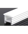 Profilé silicone 18x13 à encastrer - Par mètre, perçage 14x14mm, compatible ruban LED 8-10mm