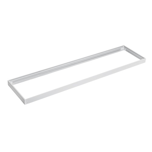 Cadre pour panneau LED 120x30 - Montage rapide, coins en plastique, sans vis apparentes, bord blanc