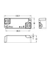 Driver LED Lifud 20W / 400-550mA dimmable - 25-40V, Triac gradation de phase, flicker free
