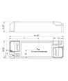 Driver LED Lifud 30W / 400-750mA 1-10V dimmable - 9-42V, interface de signal 0/1-10V, sans scintillement