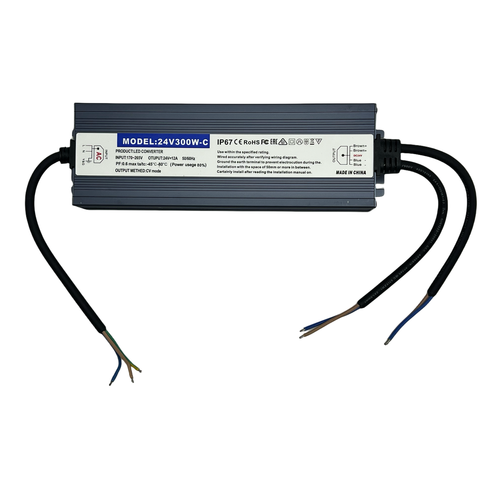 Alimentation 300W / 24V DC - 12,5A, IP67, Flicker free