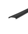 Profilé en aluminium 50x20 pour encastrement - 1 mètre, noir, avec couvercle noir