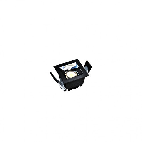 GRID Modèle S - Grille encastrée 47x45x45 mm, 4W, 45°, noir sans source lumineuse