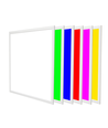 Panneau LED 60x60 Zigbee RGB+CCT, 36W - Hauteur: 13mm, Bord blanc
