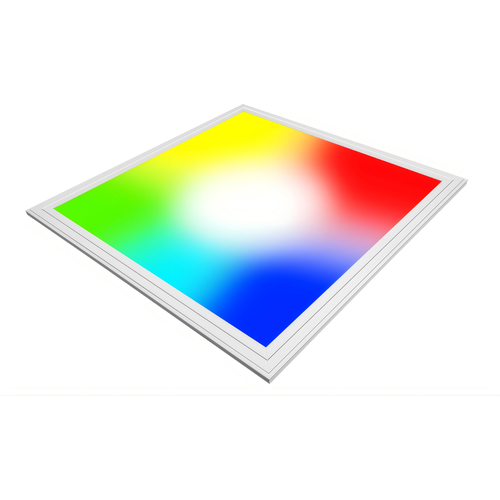 Panneau LED 60x60 Wifi RGB+CCT, 36W - Hauteur: 13mm, bord blanc