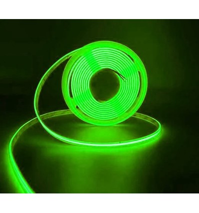 Ruban LED COB Vert 5m 10W/m - 24V DC, IP67, 320 LED par mètre, COB LED