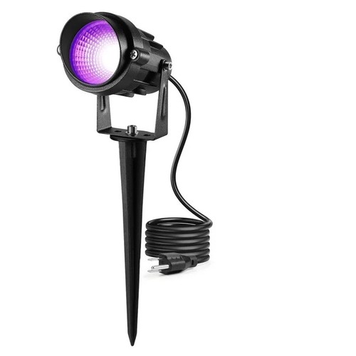 Projecteur LED 10W - IP65, noir, lampe de travail, UV 395nm, ultraviolet