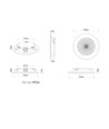Spot LED encastrable 2.8W D1 Gen3 Full Spectrum RA97 - Noir, 2700K