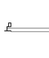 Cadre encastrable pour panneau LED 60x60 - Nouveau modèle, compatible avec Troldtekt sans ajustement, bord blanc
