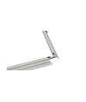 Cadre encastrable pour panneau LED 60x60 - Nouveau modèle, compatible avec Troldtekt sans ajustement, bord blanc