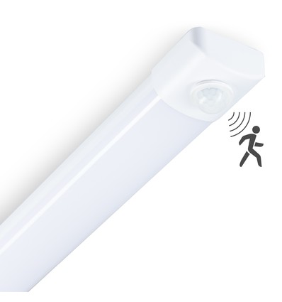 Réglette LED High-Lumen 36W Avec Capteur en 4000K, IP40, 230V - 120cm