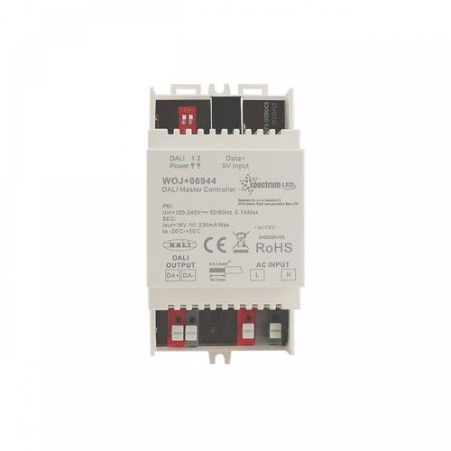 Contrôleur Master DALI sur Rail DIN - DALI dimmable, blanc