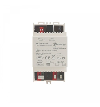 Contrôleur Master DALI sur Rail DIN - DALI dimmable, blanc