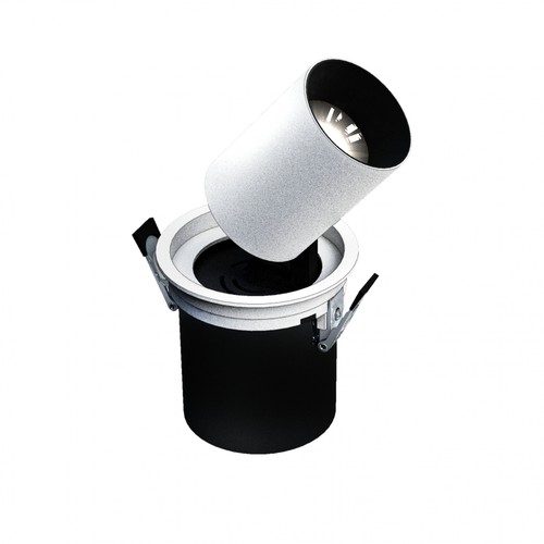 IN OUT - Modèle M - Downlight encastré, 12W 36° 100x110 mm, Blanc
