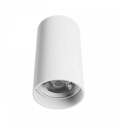 Spot plafonnier GU10 - Blanc, Ø5,5cm, hauteur 10cm, aluminium, IP20 intérieur, sans source lumineuse