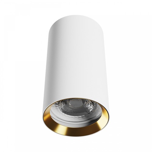 Chloe Variosa GU10 à montage en surface GU10 - 230V, IP20, 55x100mm, blanc / or, rond, sans source lumineuse