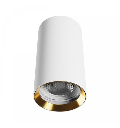 Chloe Variosa GU10 à montage en surface GU10 - 230V, IP20, 55x100mm, blanc / or, rond, sans source lumineuse