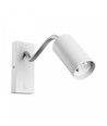 Squalla Variosa Flexi Switch GU10 - applique murale sans source lumineuse, 230V, IP20, 55x100x410mm, blanche, ronde