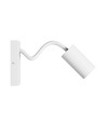 Squalla Variosa Flexi Switch GU10 - applique murale sans source lumineuse, 230V, IP20, 55x100x410mm, blanche, ronde
