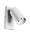Squalla Variosa GU10 - interrupteur, applique murale, sans source lumineuse, 230V, IP20, 55x100mm, blanc, rond