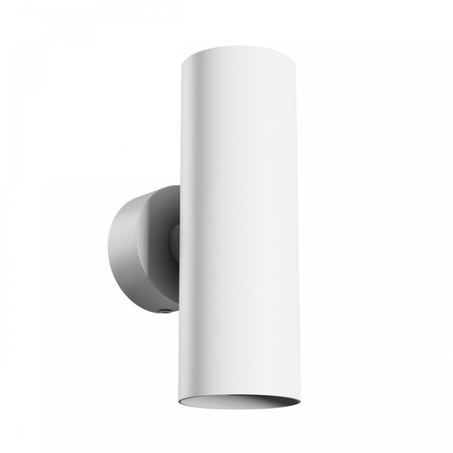 Squalla Variosa Tubo 2xGU10 - Applique murale sans source lumineuse, 230V, IP20, 55x160x90mm, blanc, rond