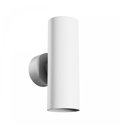 Squalla Variosa Tubo 2xGU10 - Applique murale sans source lumineuse, 230V, IP20, 55x160x90mm, blanc, rond