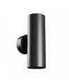 Applique murale GU10 double - Ronde, noire
