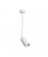 Spot mural/plafonnier GU10 - blanc, IP20, sans source lumineuse
