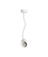 Spot mural/plafonnier GU10 - blanc, IP20, sans source lumineuse
