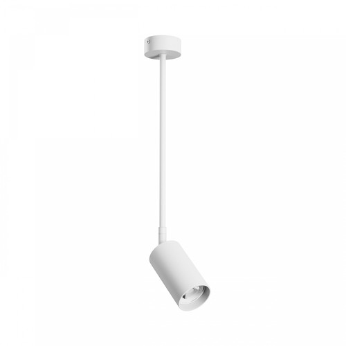 Spot de plafond GU10 sur bras - Blanc, orientable, sans source lumineuse