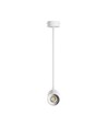 Spot de plafond GU10 sur bras - Blanc, orientable, sans source lumineuse
