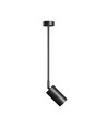 Spot de plafond GU10 sur bras - Noir, orientable, sans source lumineuse