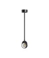 Spot de plafond GU10 sur bras - Noir, orientable, sans source lumineuse
