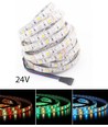 Ruban LED 5m 12W/m RGB+CW - 24V DC, IP65, 60 LED par mètre