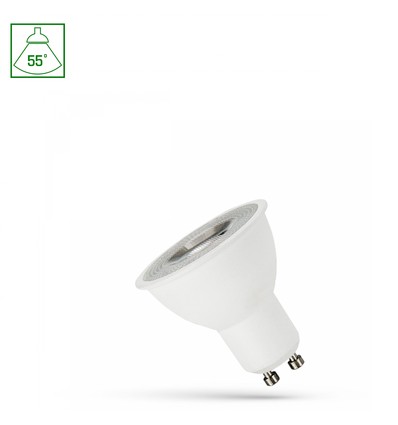 LED GU10 4W - 230V, 55°, Blanc Neutre, Avec Lentille, Spectrum