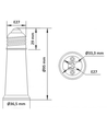 E27 Vers E27 Adaptateur (Rallonge de douille) - 95mm Haut