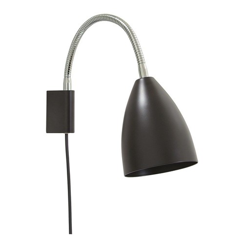 SWAY Applique Murale Ø28,5 Pour E14 en Noir/Chrome - Belid