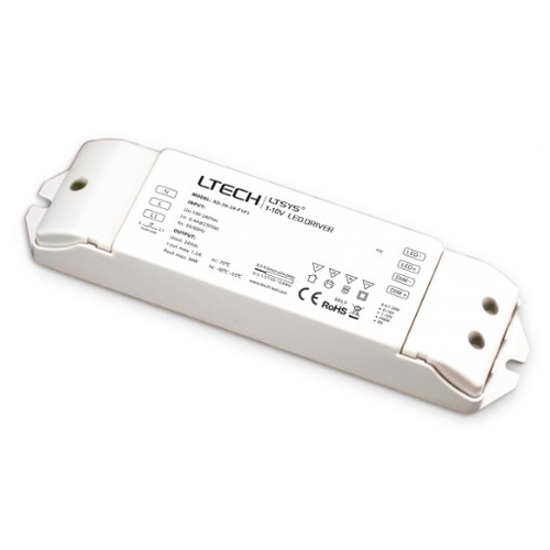 Alimentation dimmable 36W / 24V DC - 1.5A, IP20, 1-10V