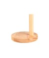Lampe de table en métal noir et bois - câble de 1,5 m, douille E27, sans source lumineuse