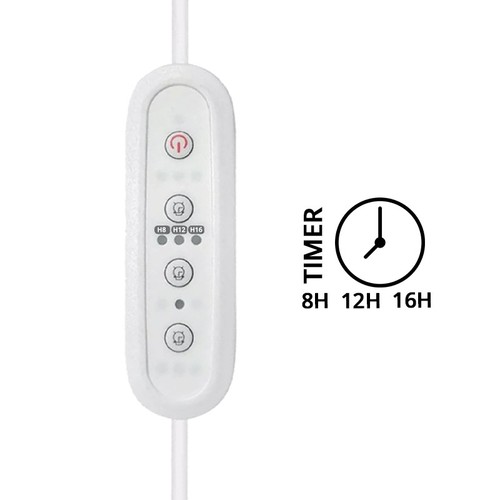 Minuteur pour LEDlife Pro-Grow 2.0 et Max-Grow 2.0 - câble de 1,5 m, max 120W, choisissez entre 8, 12 ou 16 heures