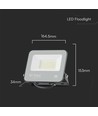 Projecteur LED 30W - 135lm/W, puce LED Samsung, lampe de travail, câble de 1m, extérieur