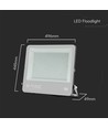 Projecteur LED 300W, 135 lm/W - puce LED Samsung, lampe de travail, câble 1m, extérieur