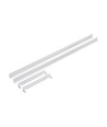 Cadre pour panneau LED 120x30 - Montage rapide, coins en plastique, sans vis apparentes, bord blanc