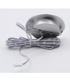 Spot de meuble 2,5W Ø6,8cm Cabi68 RA91 - 12V DC, perçage : Ø5,5 cm, dimensions : Ø6,8 cm, acier brossé