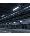Réglette LED complète 60cm 25W - 120lm/W, IP65, 4000K, câblage traversant