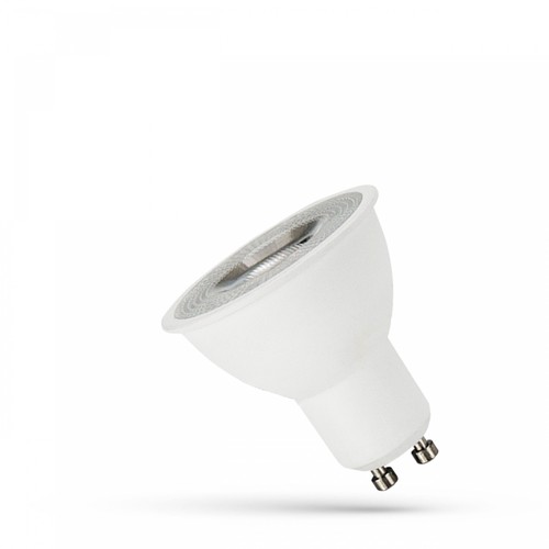 Ampoule LED GU10 4W - 55°, blanc chaud, avec lentille
