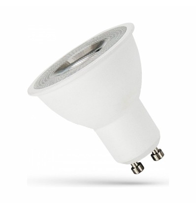 Ampoule LED GU10 4W - 55°, blanc chaud, avec lentille